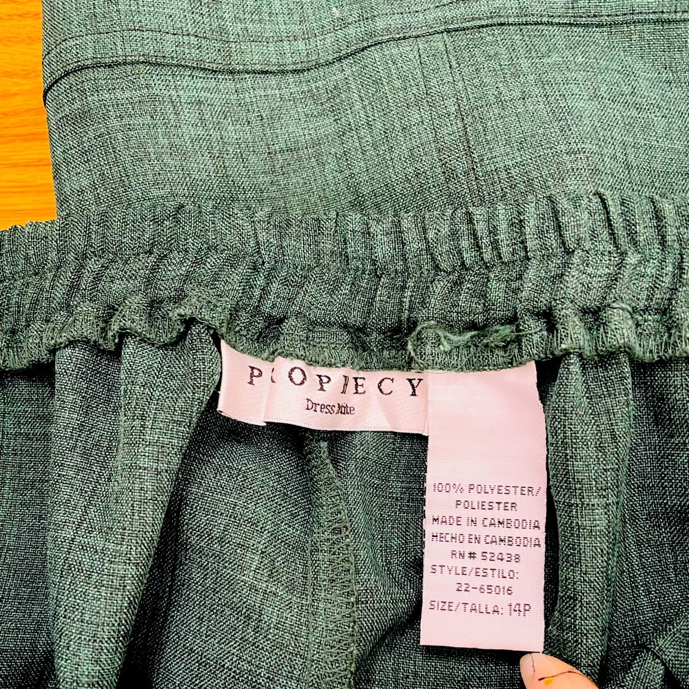 PROPHECY VINTAGE Green PANT SUIT - Picture 7 of 7